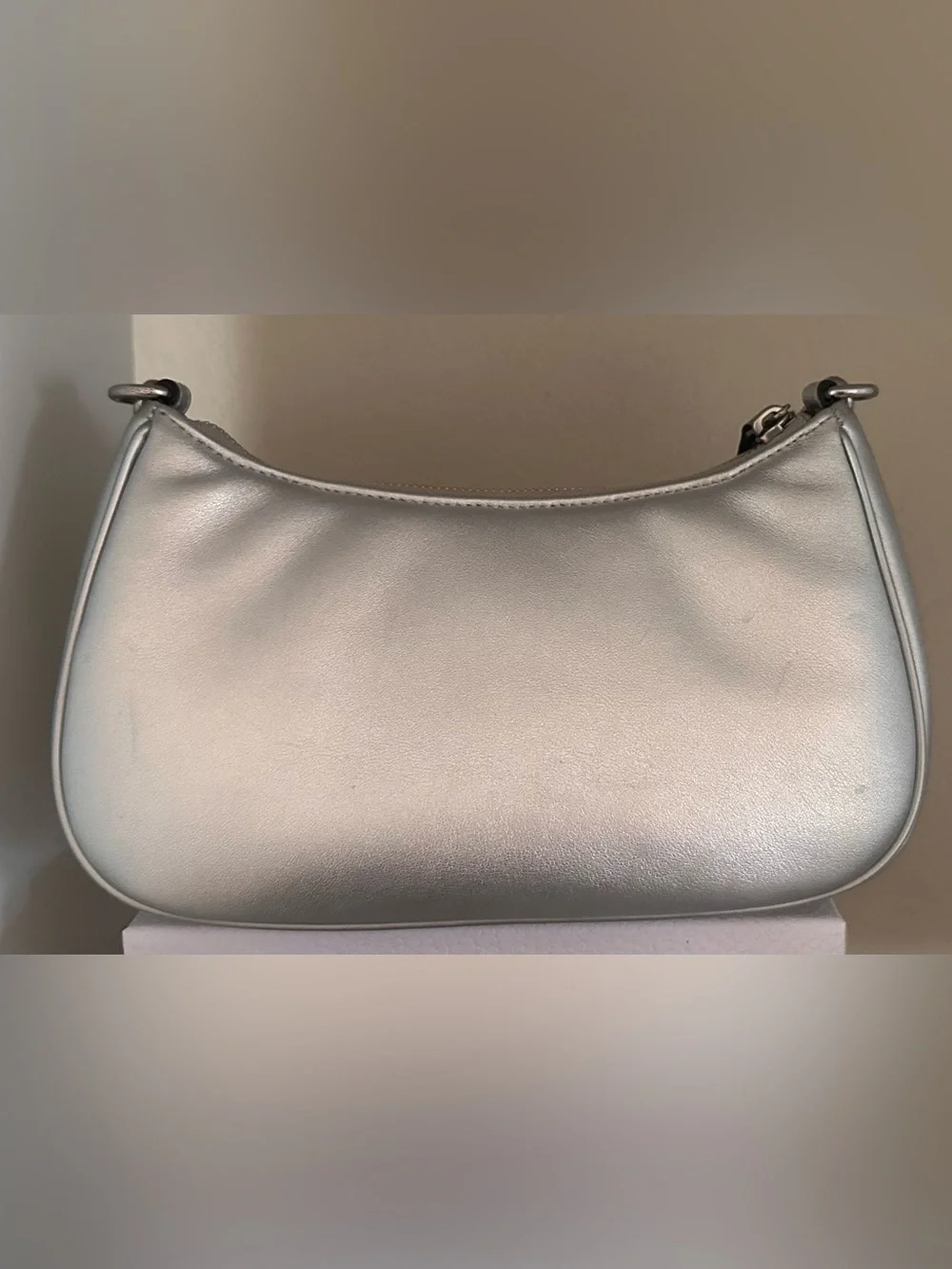 Coach Metallic Silver Teri Shoulder Bag & Wallet Set